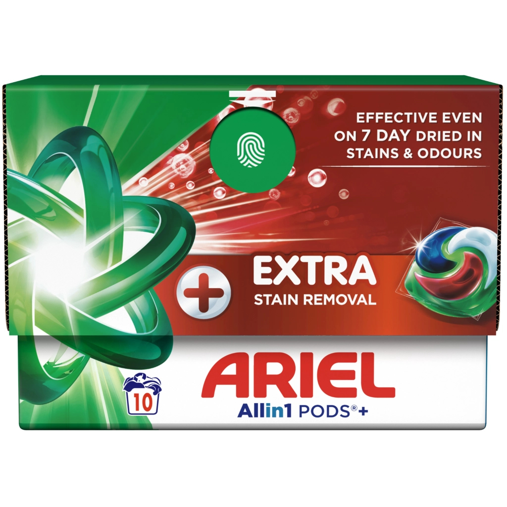 Капсули для прання Ariel Pods+ All-in-1 Extra Stain Removal Екстрасила виведення плям 10 шт. (8700216764704) - изображение 2