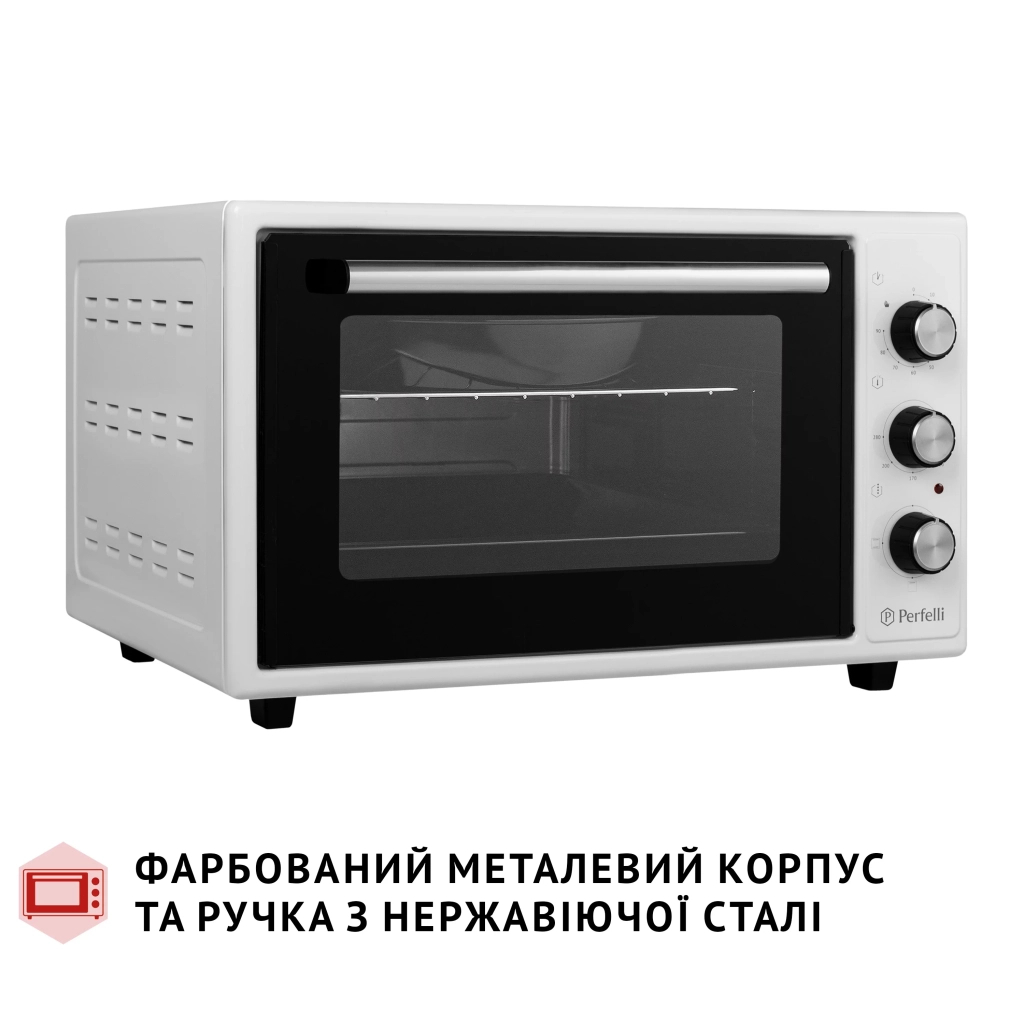 Електропіч Perfelli CLASSIC 37 WHITE - зображення 4