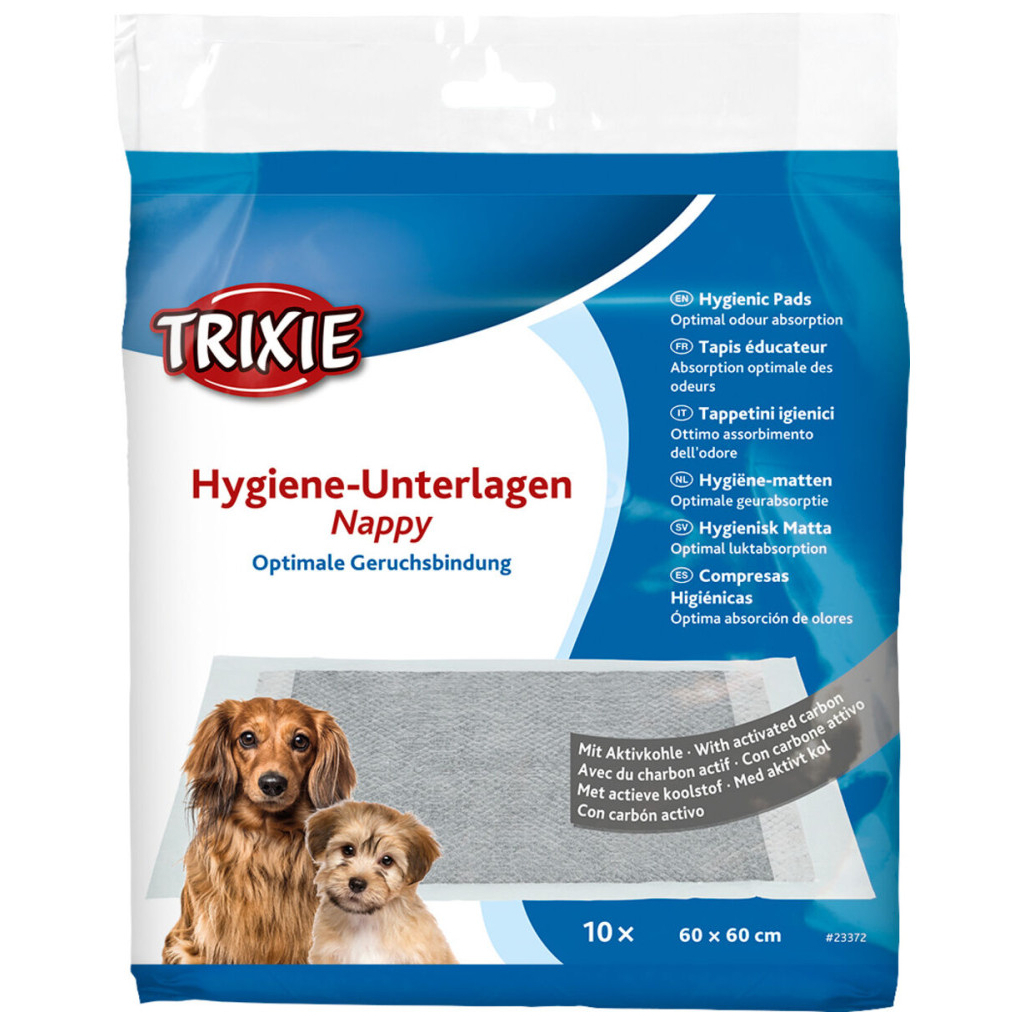 Пелюшки для собак Trixie з активованим вугіллям 60х60 см 10 шт (4047974233726) - зображення 1