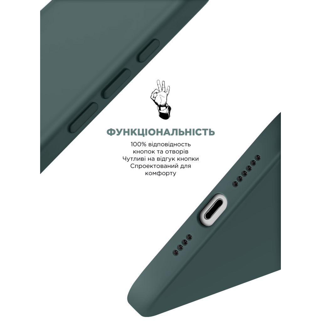 Чохол до мобільного телефона Armorstandart ICON2 MagSafe Apple iPhone 16 Lake Green (ARM81313) - зображення 4
