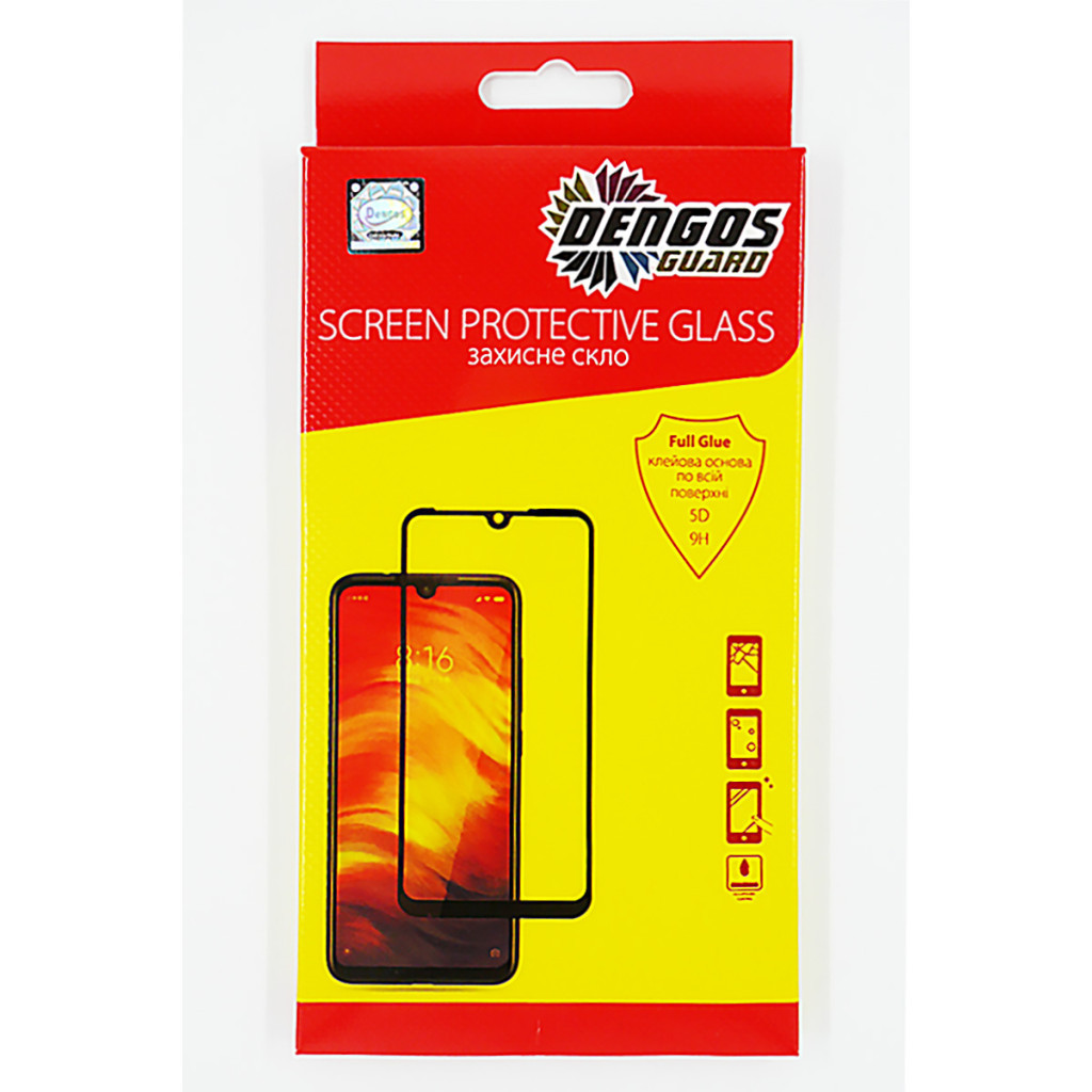 Скло захисне Dengos Full Glue Huawei Y6P (TGFG-122) - зображення 1