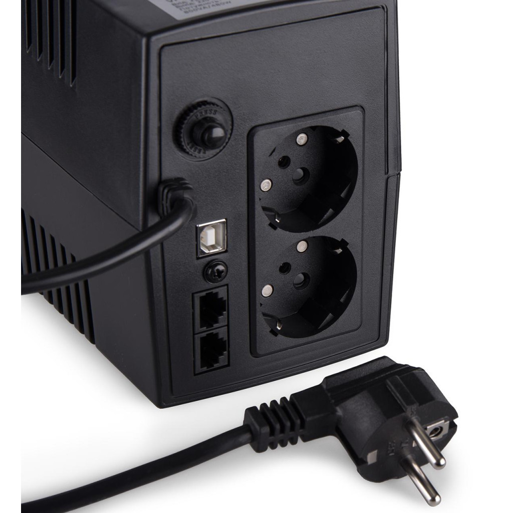 Пристрій безперебійного живлення Vinga LED 600VA plastic case with USB (VPE-600PU) - зображення 10