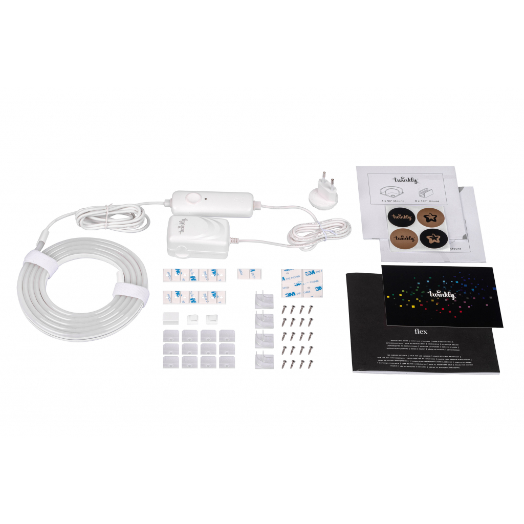 Гірлянда Twinkly Smart LED Flex RGB, гнучкий контур, IP20, 2м, кабель білий (TWFL200STW-WEU) - зображення 5