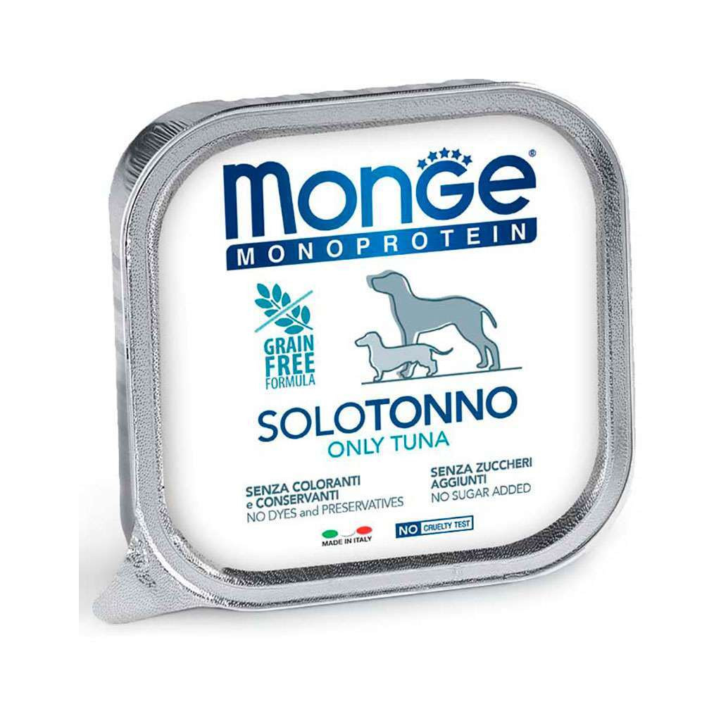 Консерви для собак Monge Dog Solo 100% тунець 150 г (8009470014168) - зображення 1
