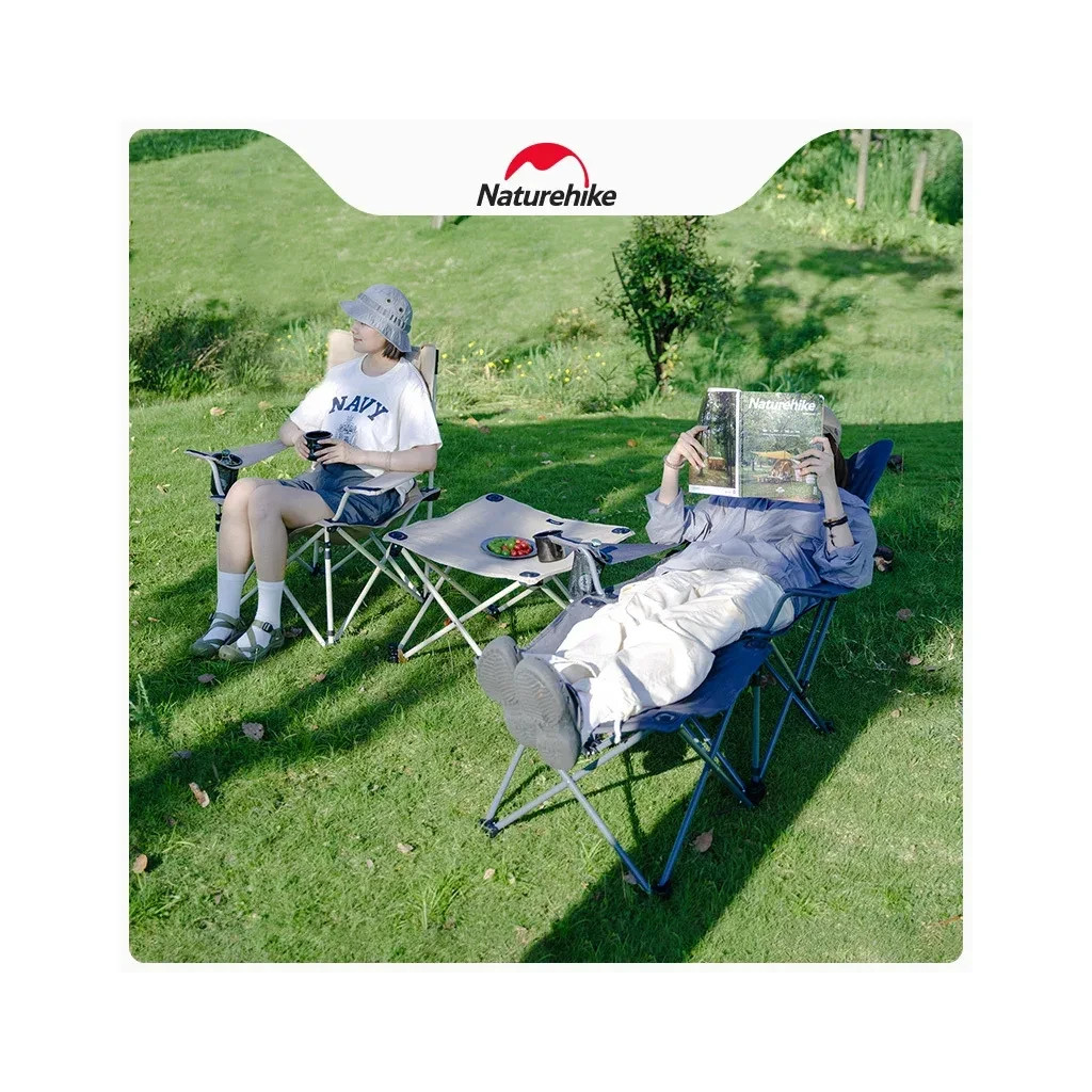 Крісло складане Naturehike CNK2300JJ012 алюміній чорний (6976023922909) - зображення 5