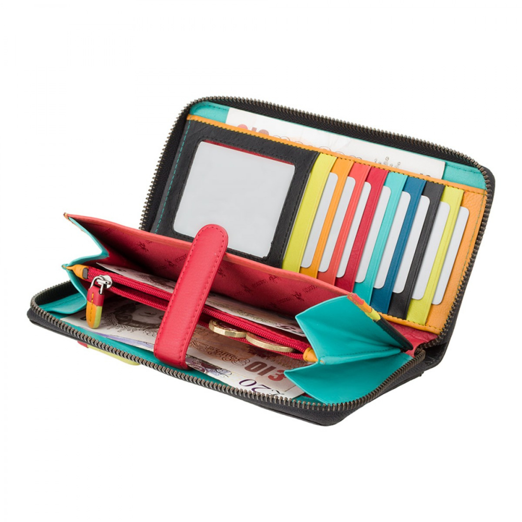 Гаманець Visconti STR5 Corfu з RFID Black Multi (STR5 BLK M) - зображення 4