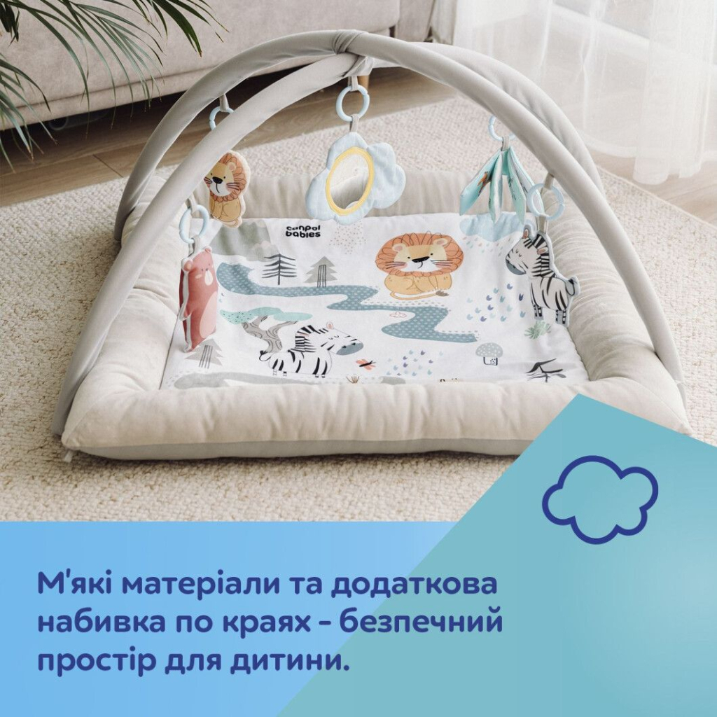 Дитячий килимок Canpol 0 Safari - бежевий (81/101) - изображение 9
