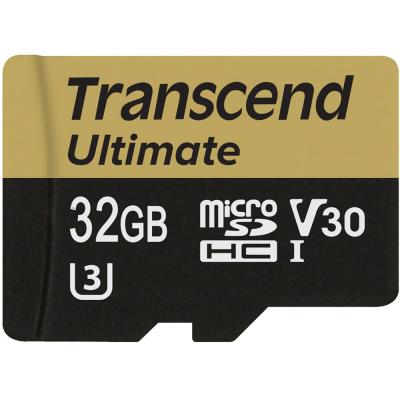 Карта пам'яті Transcend 32GB microSDHC class 10 UHS-I U3 MLC (TS32GUSDU3M) - зображення 1