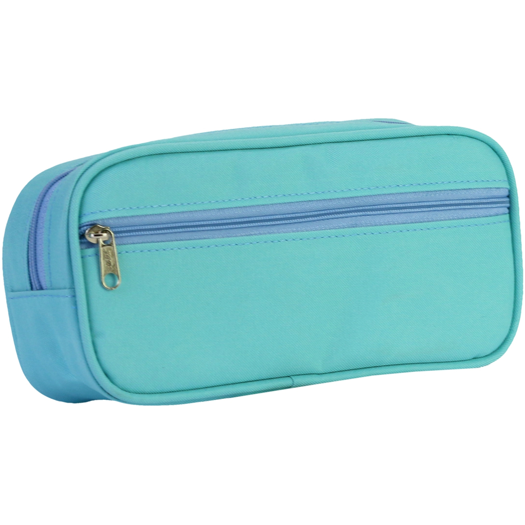 Пенал Cool For School 2 відділення Блакитний (J-2396-blue) - зображення 2