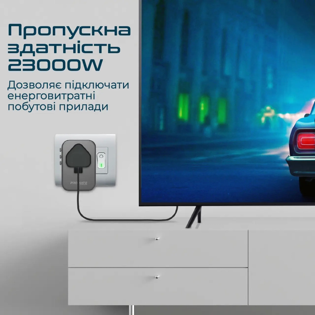 Зарядний пристрій Promate tripmate-gan75 - зображення 5