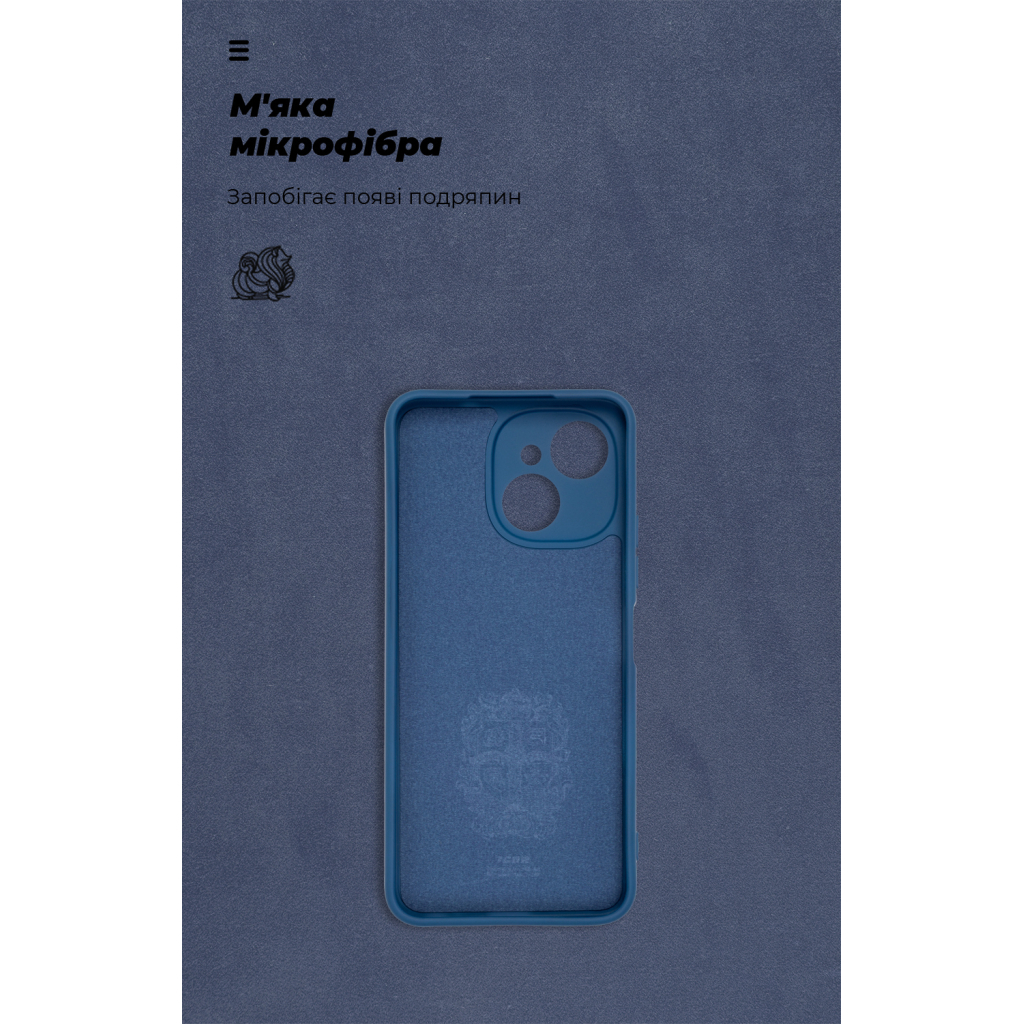 Чохол до мобільного телефона Armorstandart ICON Tecno Spark 40C 4G Camera cover Dark Blue (ARM87940) - зображення 4