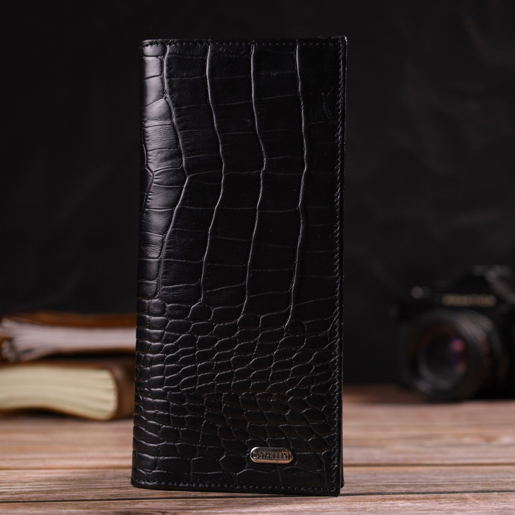 Гаманець Canpellini З натуральної шкіри Чорний (21896) - зображення 8