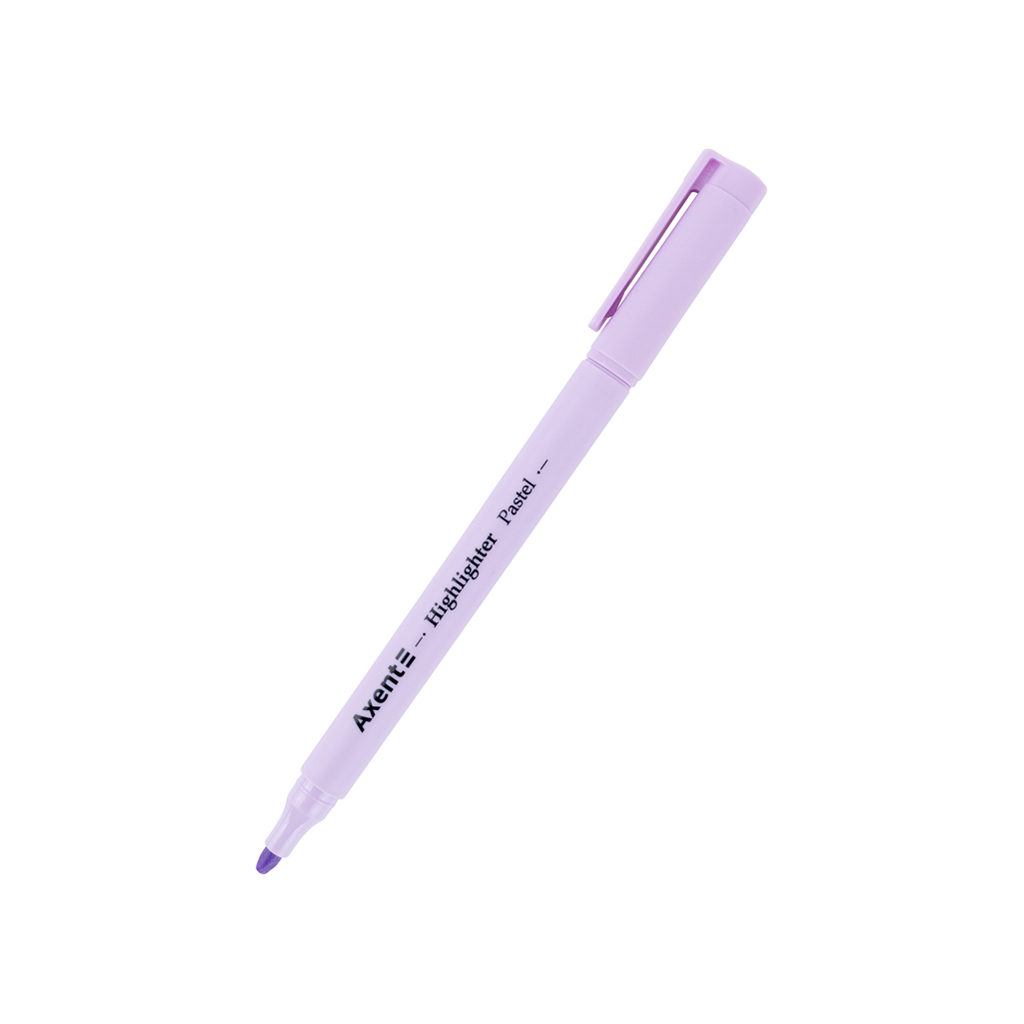 Маркер Axent Highlighter Pastel 2-4 мм клиноподібний лавандовий (2533-36-A) - зображення 1