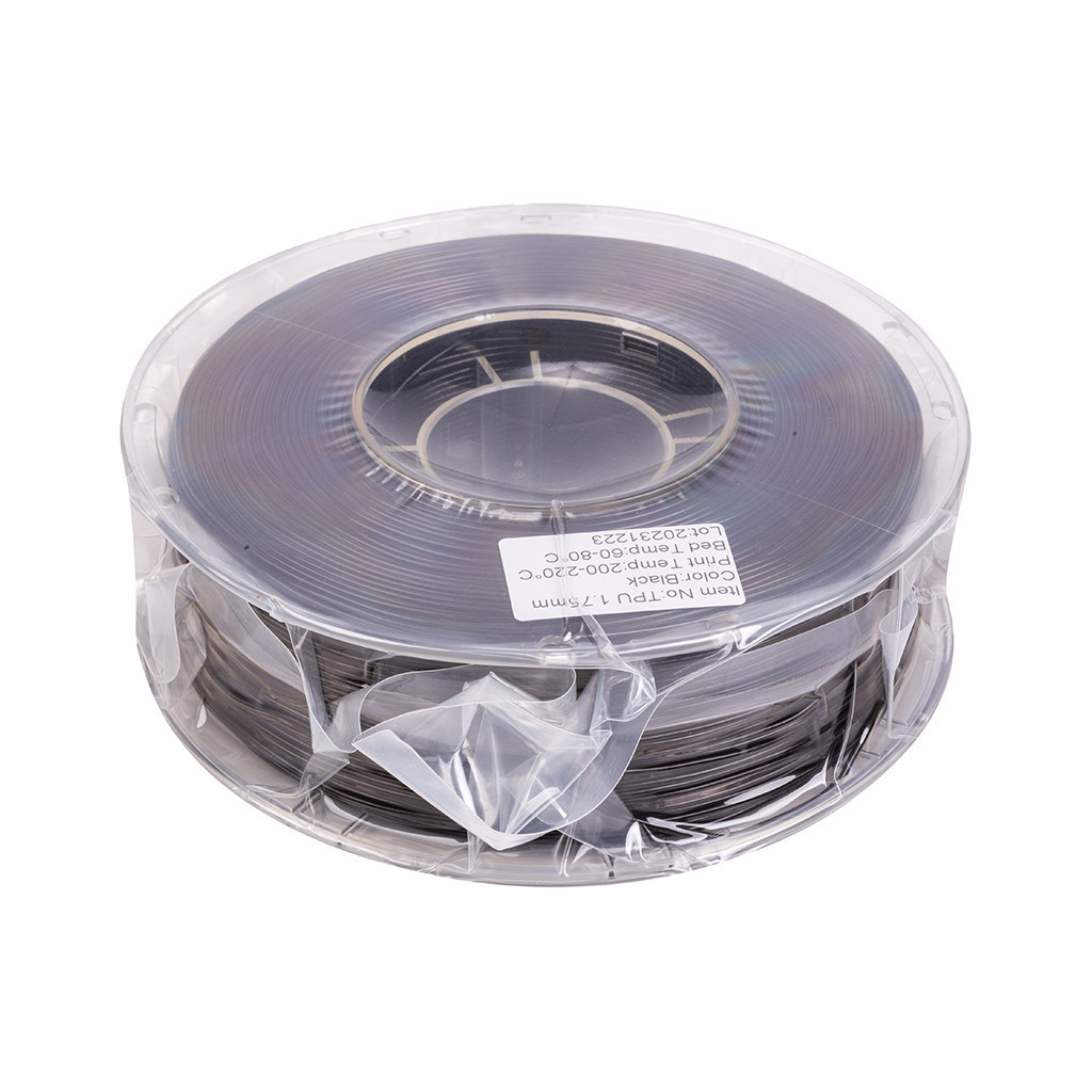 Пластик для 3D-принтера PowerPlant TPU, 1.75 мм, 1kg, black (PT812981) - зображення 1