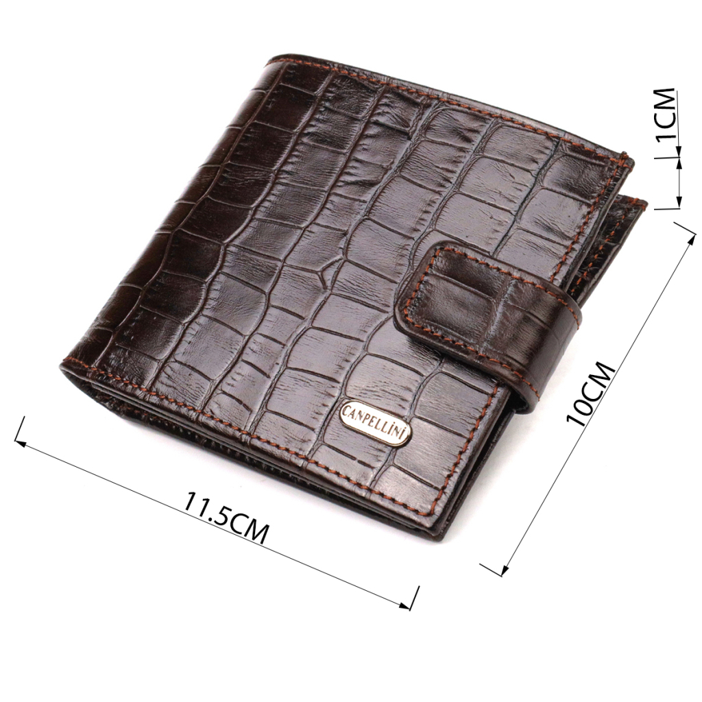 Гаманець Canpellini З натуральної шкіри Коричневий (21770) - зображення 4