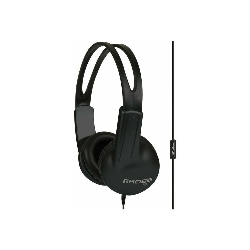 Навушники Koss UR10iK Over-Ear 3.5 mm Black (197188.101) - зображення 1