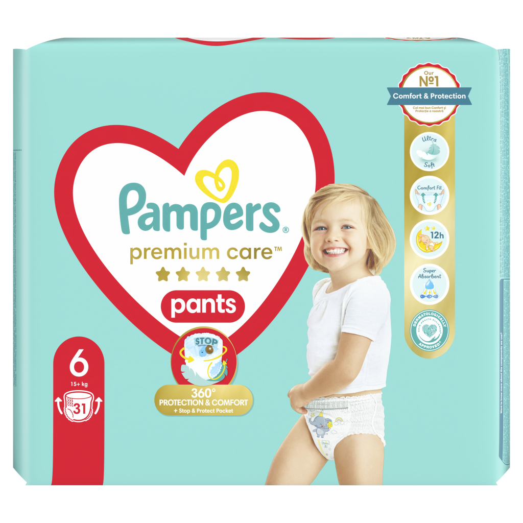 Підгузки Pampers Premium Care Pants Extra Large (15+ кг), 31 шт. (8001090759917) - зображення 2