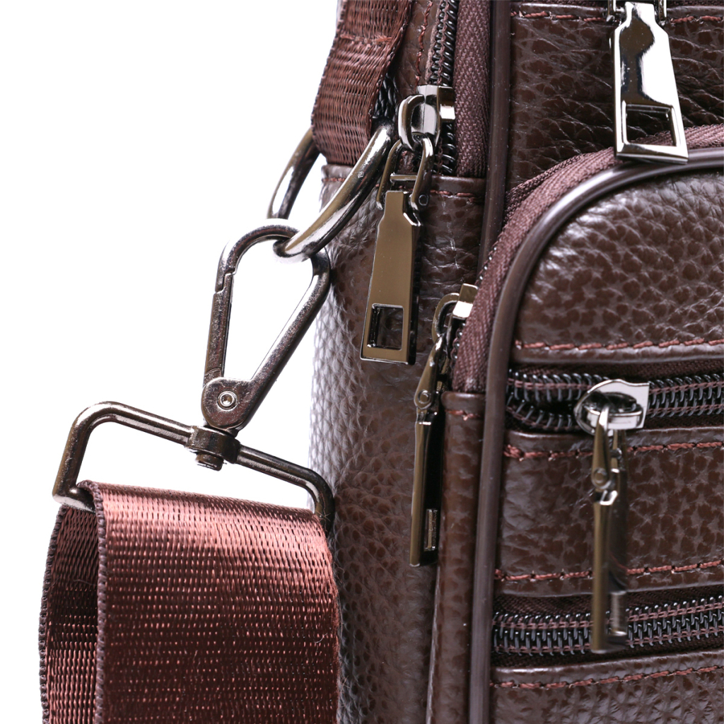 Сумка Vintage Шкіряна чоловіча Коричнева (20670) - зображення 6