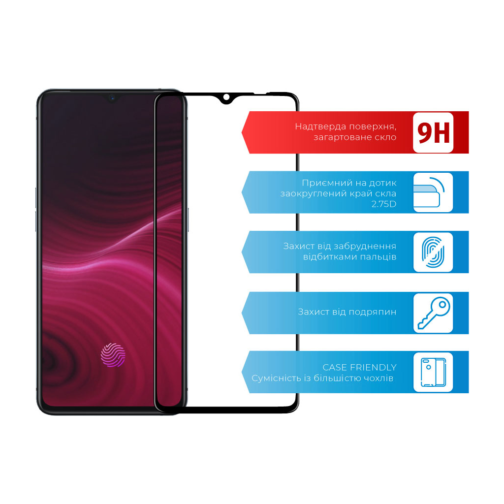 Скло захисне ACCLAB Full Glue Realme X2 Pro (1283126508387) - зображення 2