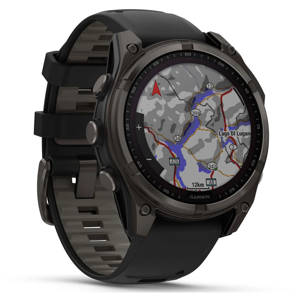 Смарт-годинник Garmin fenix 8 47mm,Saph Solar,CrbnGry Ti/Blk,Blk/PblGryBnd (010-02906-11/010-02906-70) - изображение 3