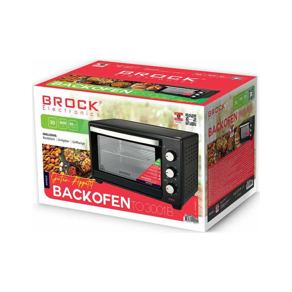 Електропіч Brock TO 3001 BK - зображення 6