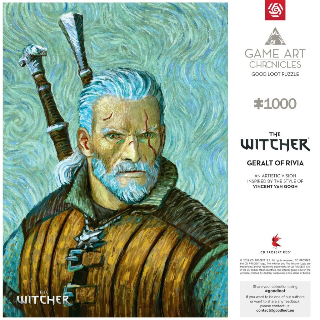 Пазл GoodLoot The Witcher Geralt of Rivia & Vincent van Gogh 1000 ел. (5908305247548) - зображення 5