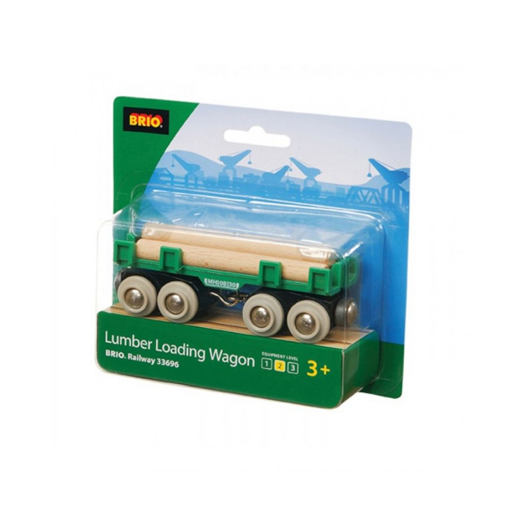 Залізниця Brio Вагон для перевезення деревини (33696) - зображення 2