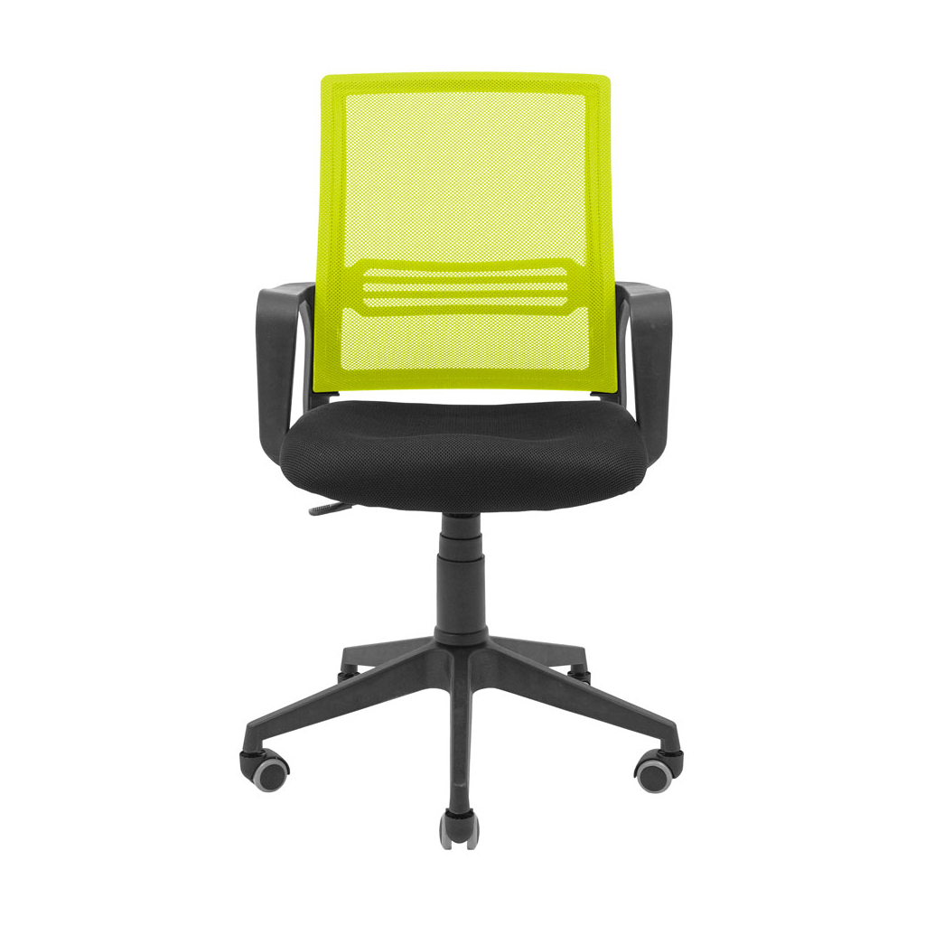 Офісне крісло Richman Джина Пластик Піастра Сітка чорна + зелена (ADD0003094) - зображення 2