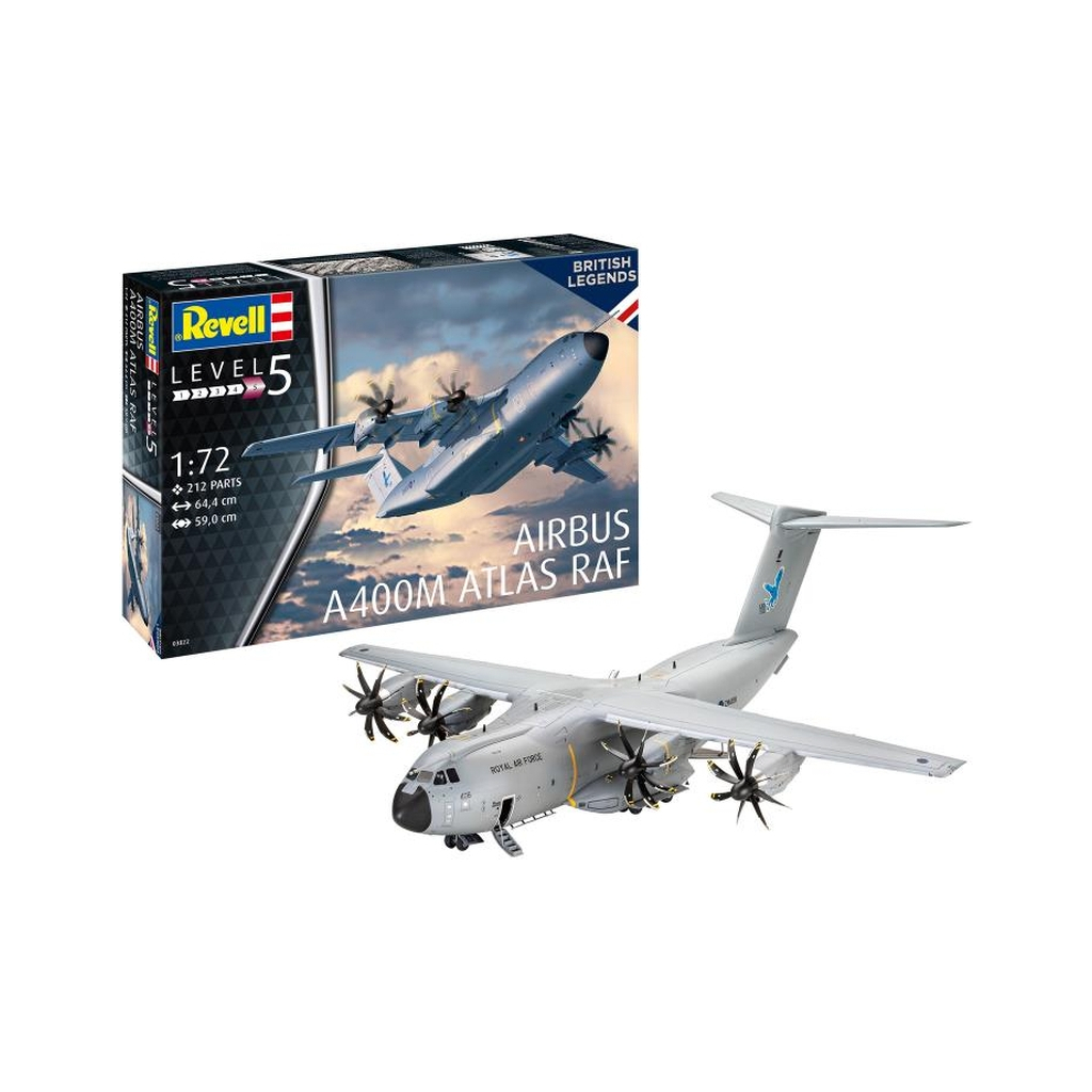 Збірна модель Revell Літак Airbus A400M Atlas "RAF", рівень 5, 1:72 (RVL-03822) - изображение 1