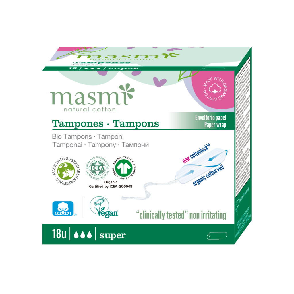 Тампони Masmi Super без аплікатора 18 шт. (8432984000523) - зображення 1