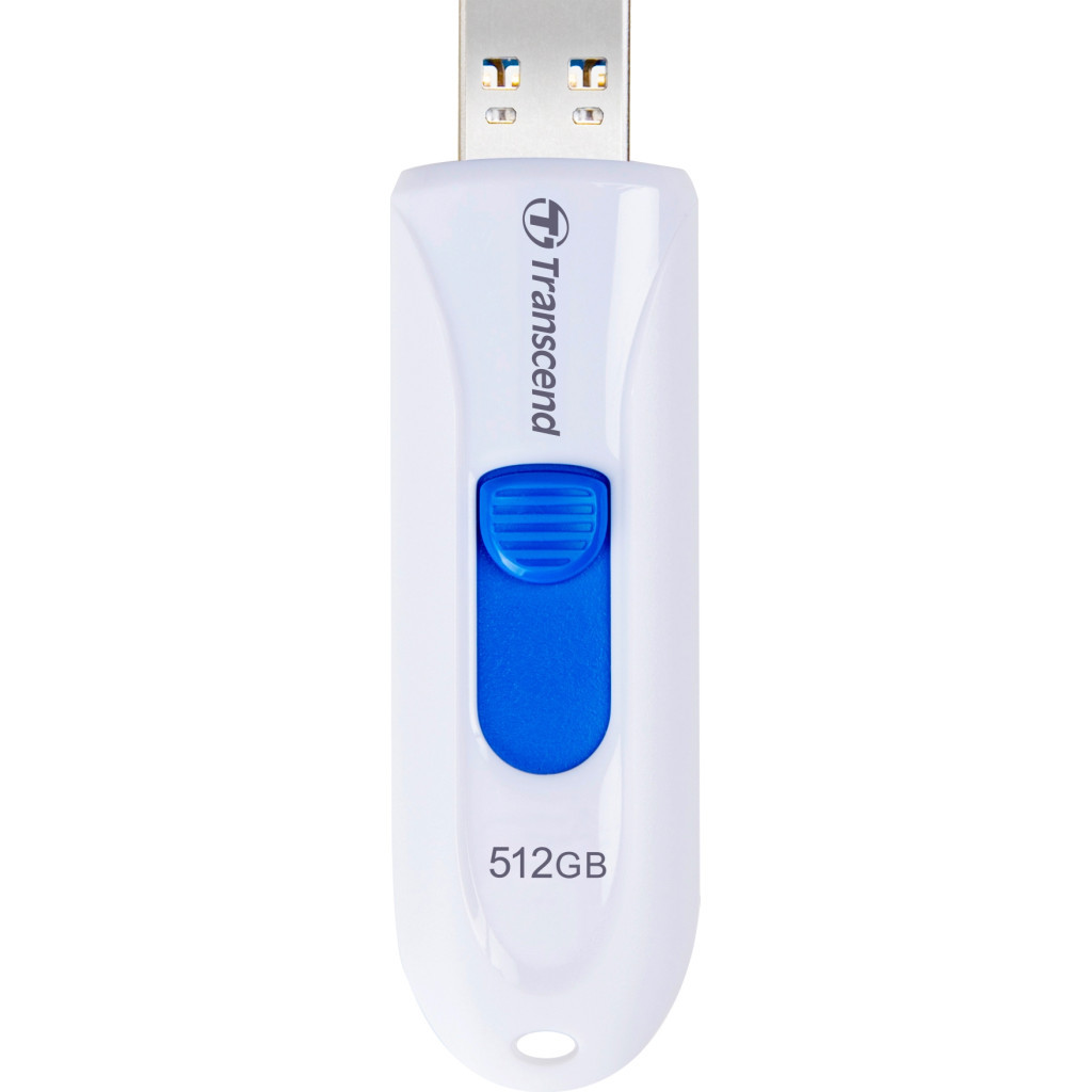 USB флеш накопичувач Transcend 512GB JetFlash 790 White USB 3.1 (TS512GJF790W) - зображення 1