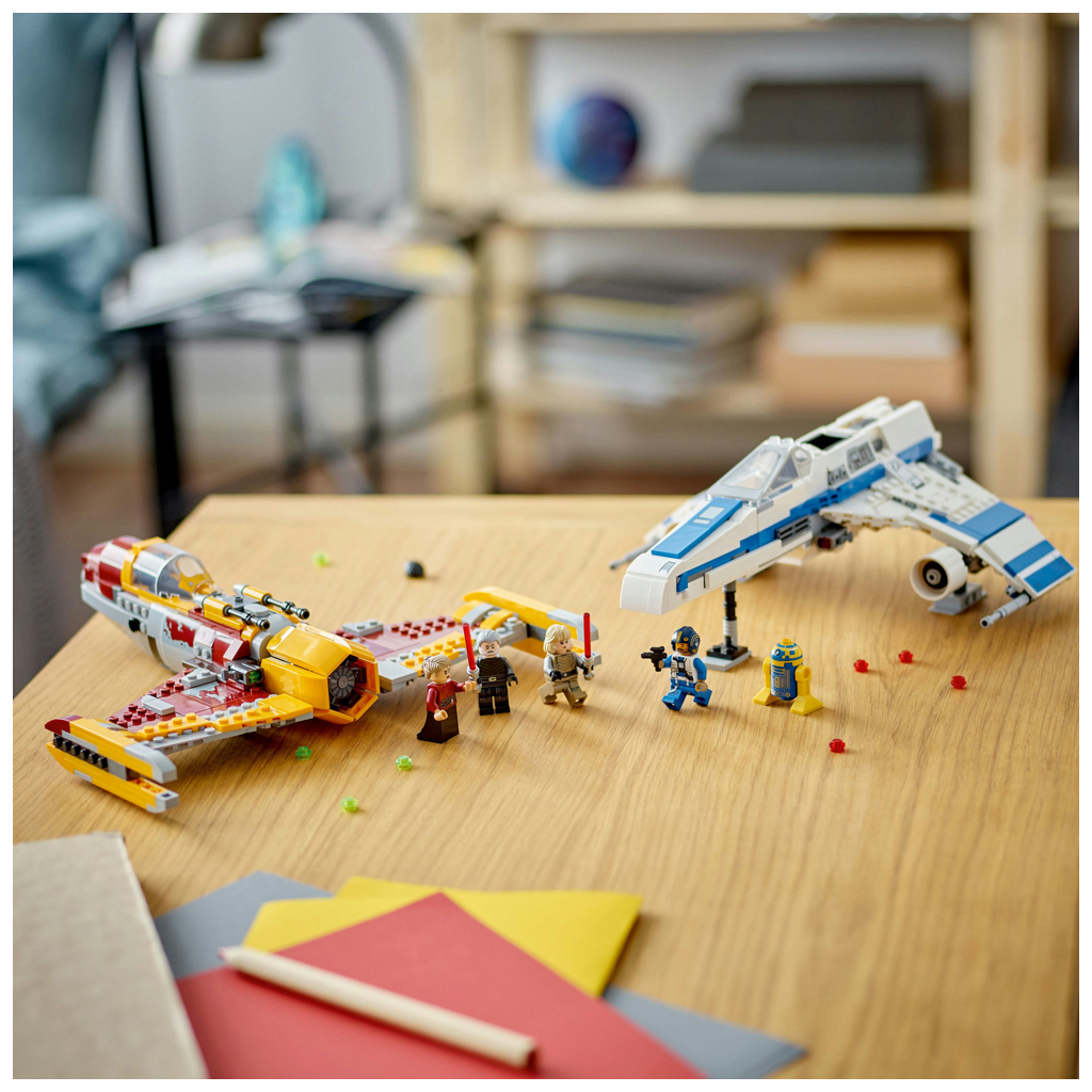 Конструктор LEGO Star Wars Винищувач Нової Республіки E-Wing проти Зоряного винищувача Шин Хаті 1056 деталей (75364) - зображення 5