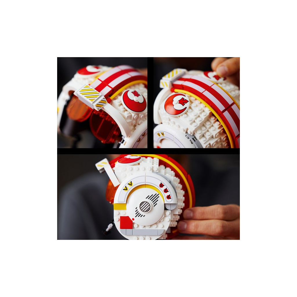 Конструктор LEGO Star Wars Шолом Люка Скайуокера (Червоний-5) 675 деталей (75327) - зображення 6