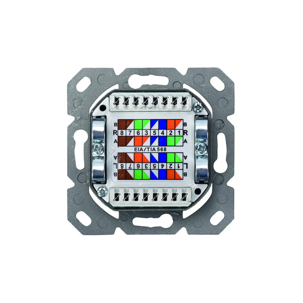 Комп'ютерна розетка Digitus 2xRJ45 FTP, для відкритої проводки (DN-9002-N) - зображення 5