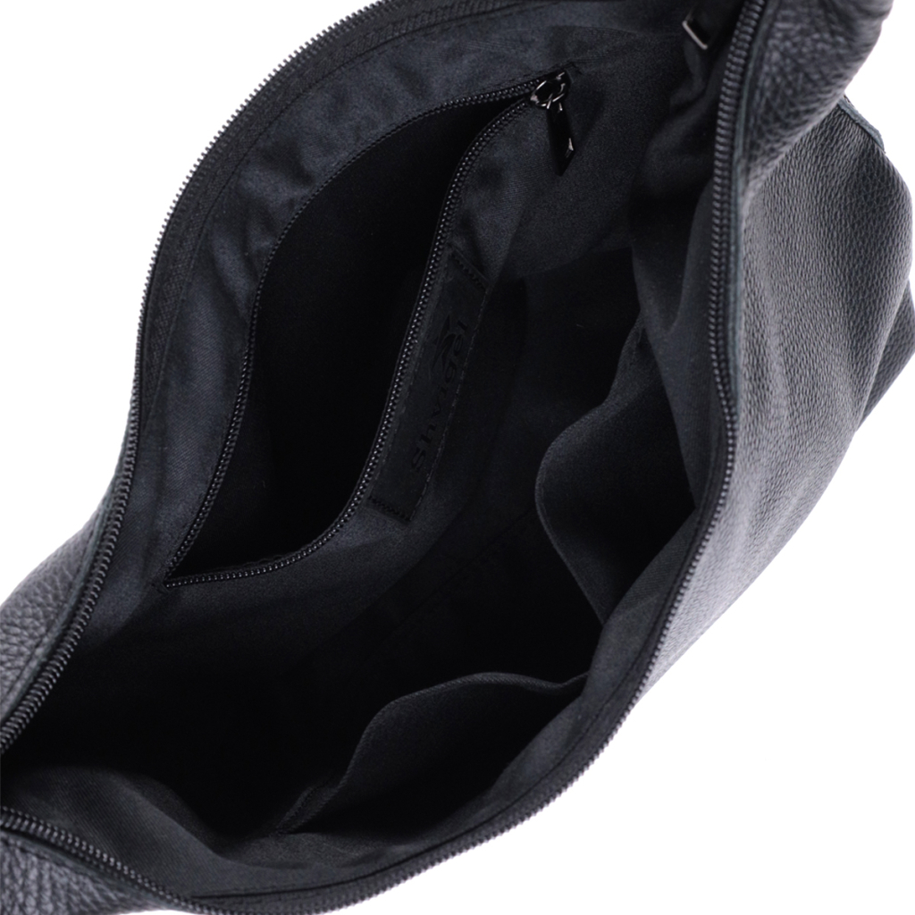 Сумка Shvigel З натуральної шкіри флотар Чорна (22827) - зображення 7