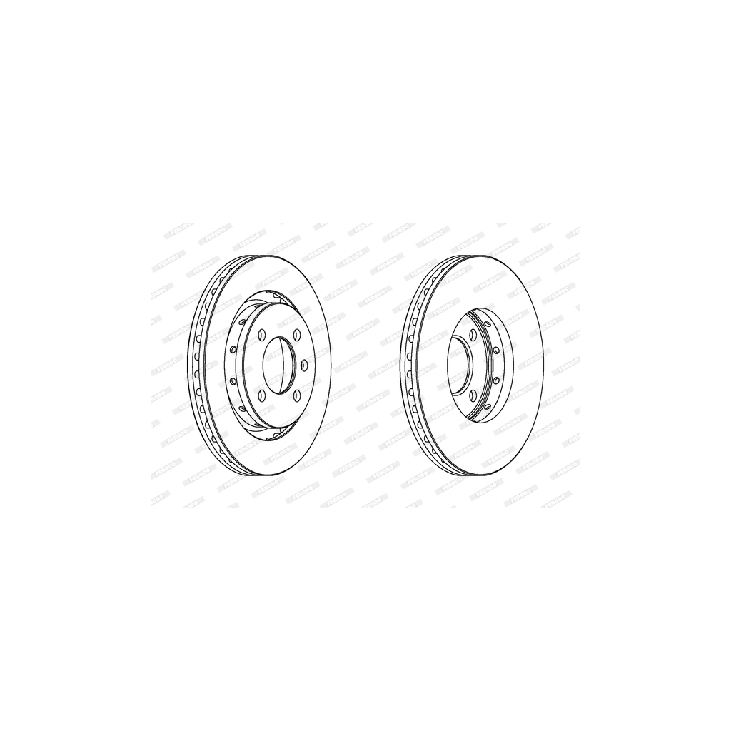 Гальмівний диск FERODO DDF1365 - зображення 1