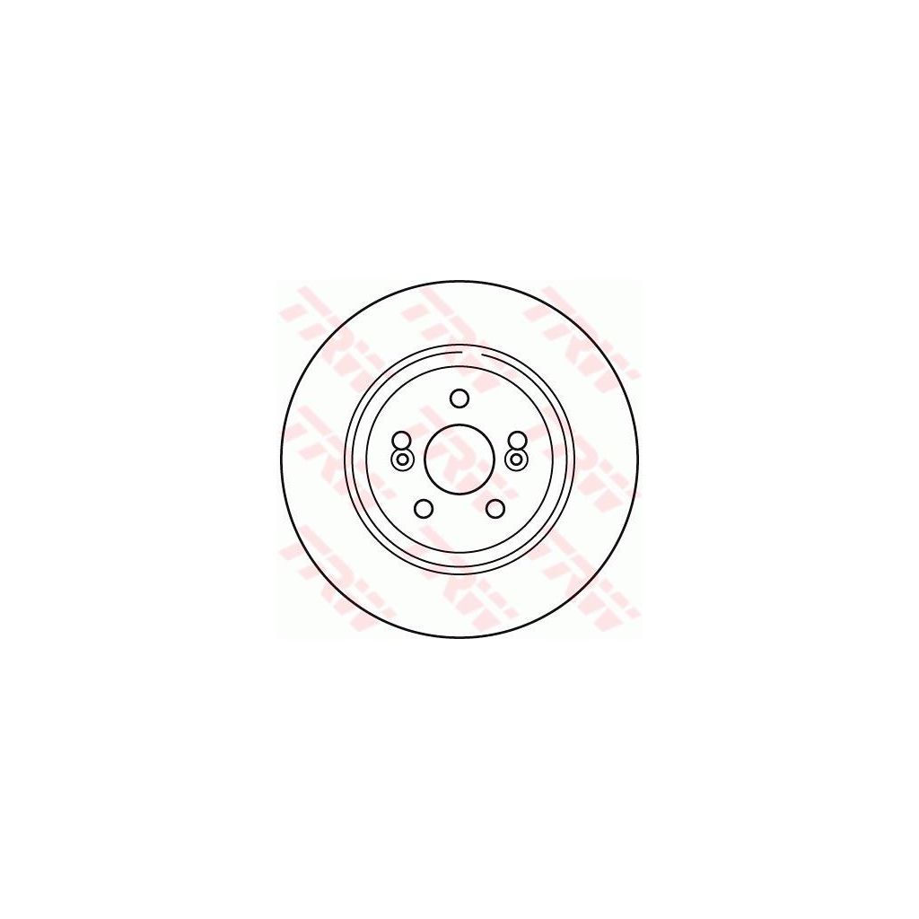Гальмівний диск TRW DF6117S - зображення 2