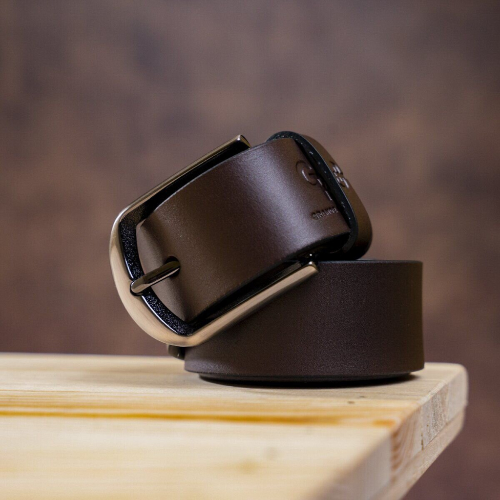 Ремінь Grande Pelle Брючний Коричневий (00245) - зображення 5