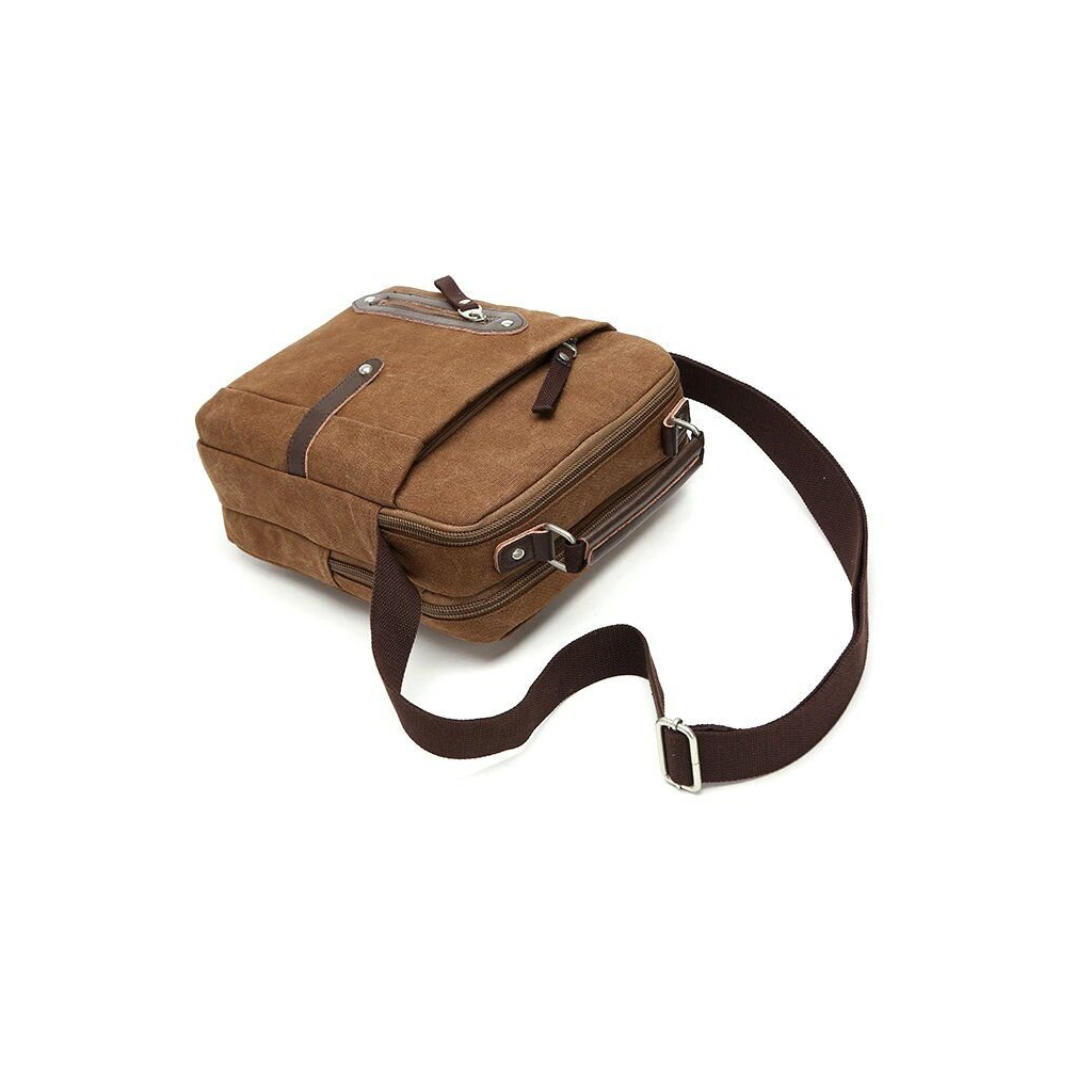 Сумка Vintage Текстильна Коричнева (20155) - зображення 3