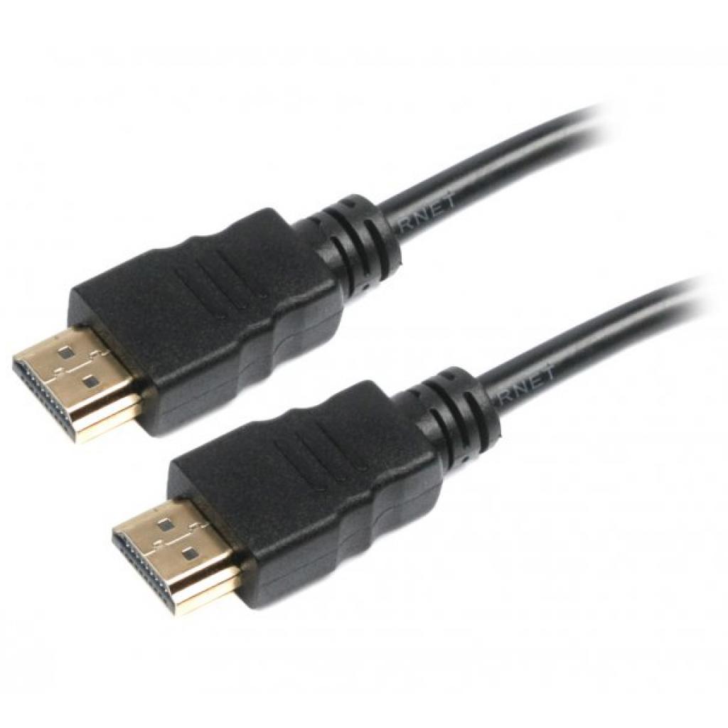 Кабель мультимедійний HDMI to HDMI 0.5m Maxxter (V-HDMI4-0.5M) - зображення 1