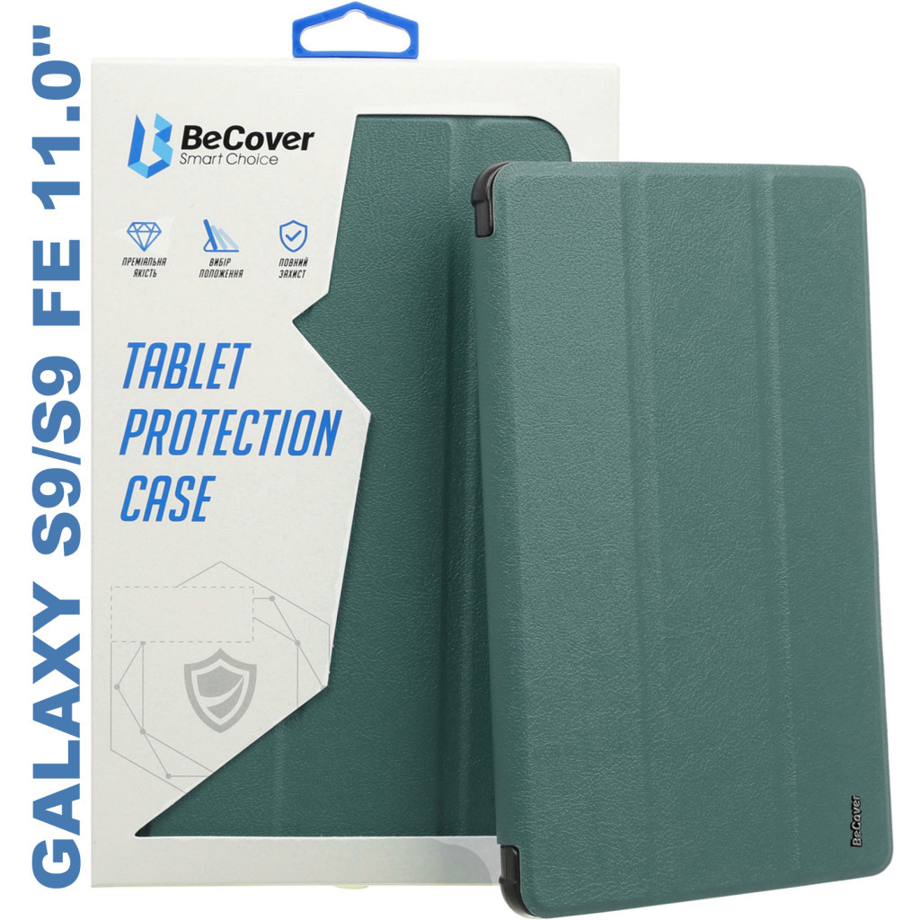 Чохол до планшета BeCover Soft Edge stylus holder Samsung Tab S9 (SM-X710/SM-X716)/S9 FE (SM-X510/SM-X516B) 11.0" Dark Gre (710440) - зображення 1