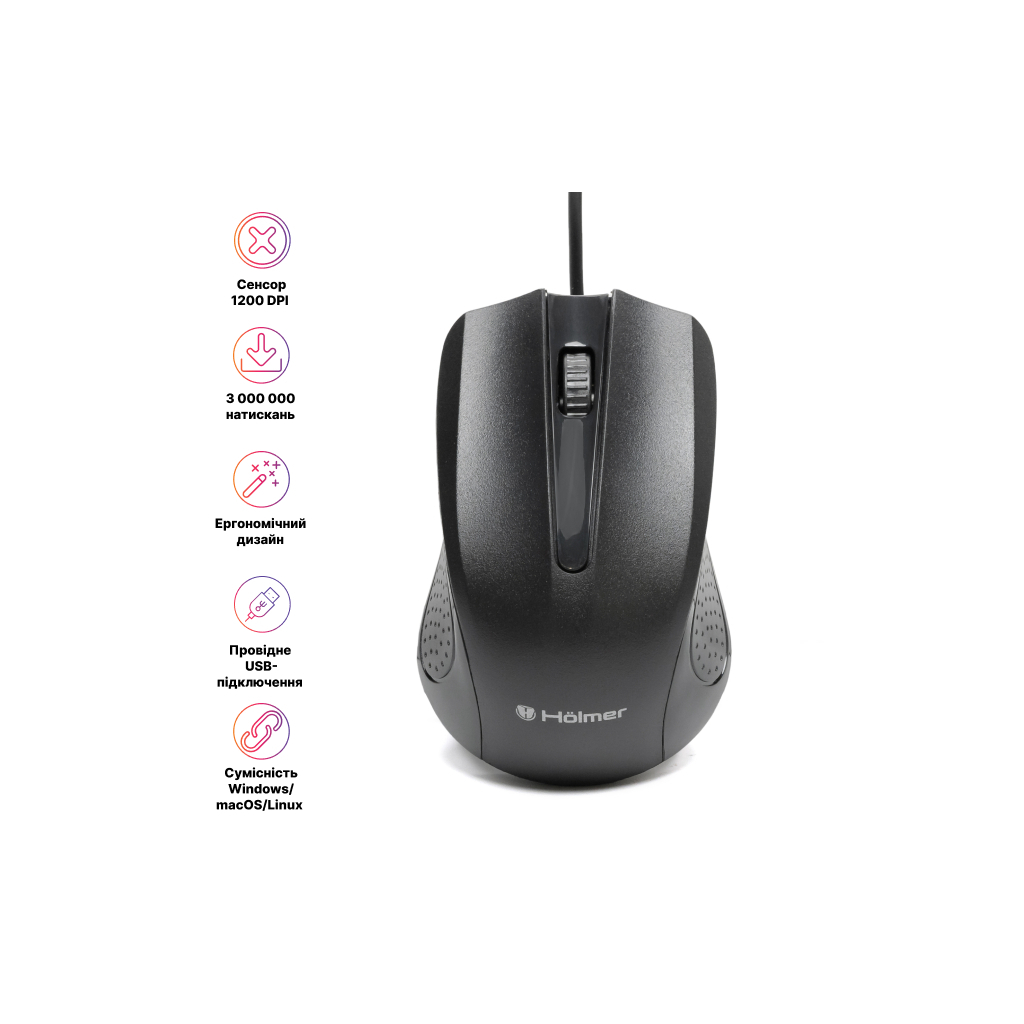 Мишка Hölmer M-02OF USB White (M-02OF) - зображення 12