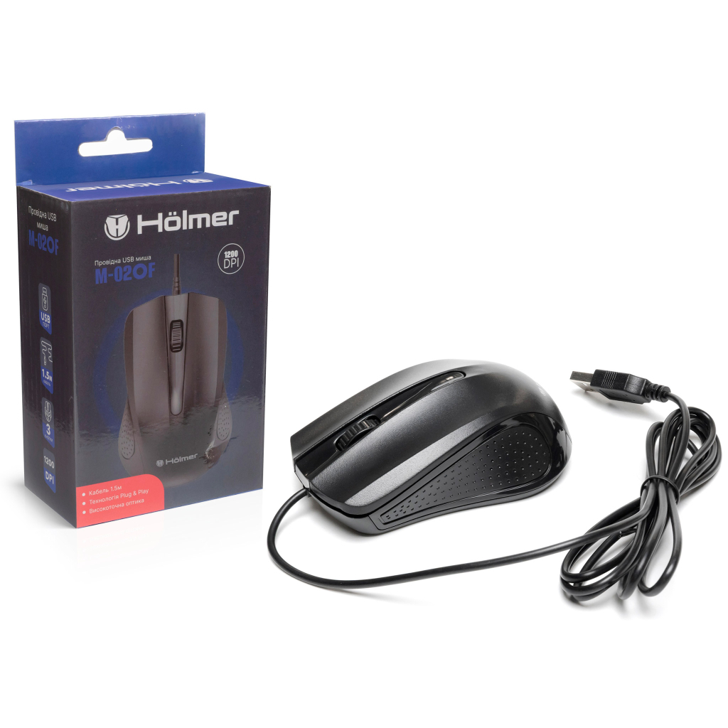 Мишка Hölmer M-02OF USB White (M-02OF) - зображення 12