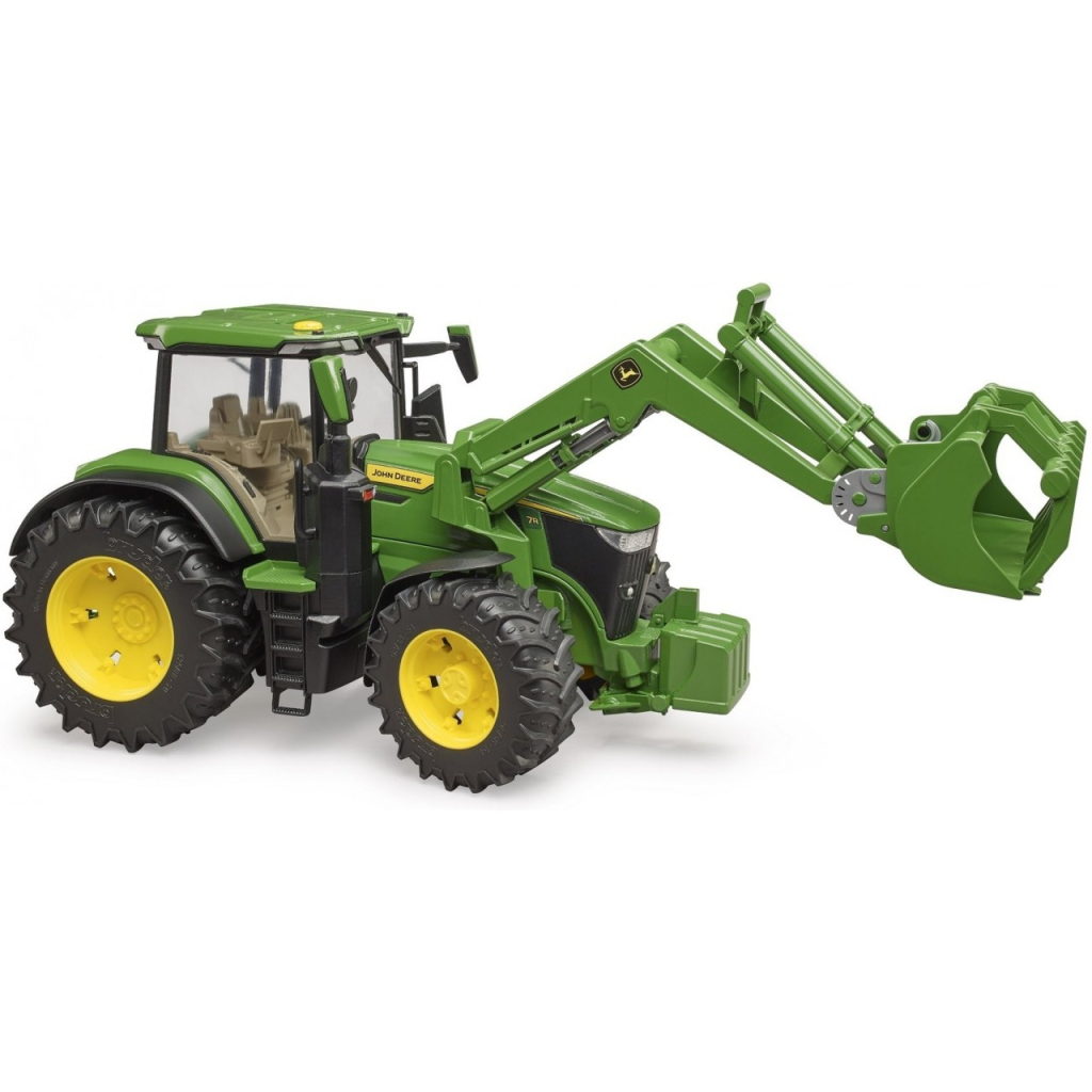 Спецтехніка Bruder трактор John Deere 7R 350 з навантажувачем (03151) - зображення 4