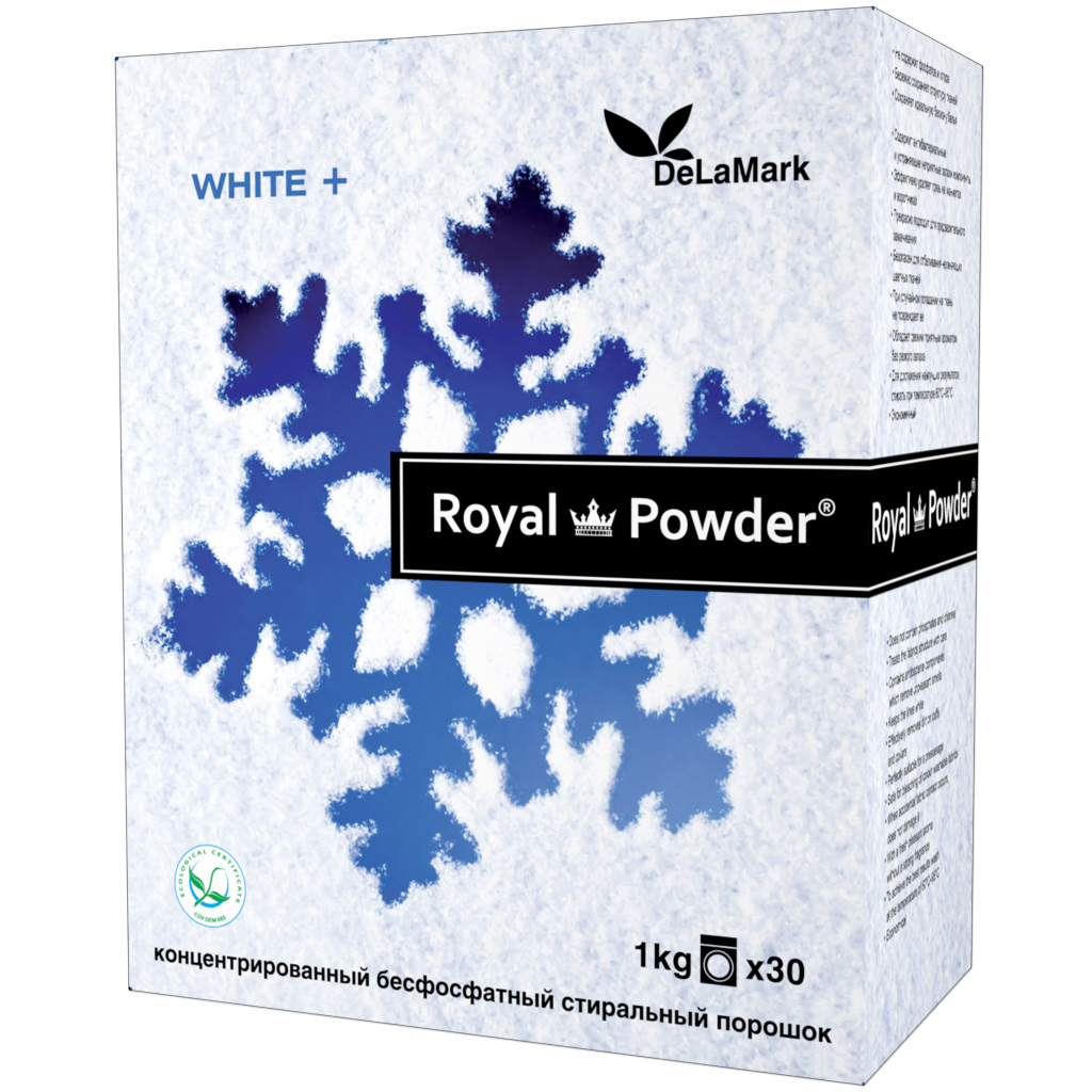 Пральний порошок DeLaMark White 1 кг (4820152330208) - зображення 1