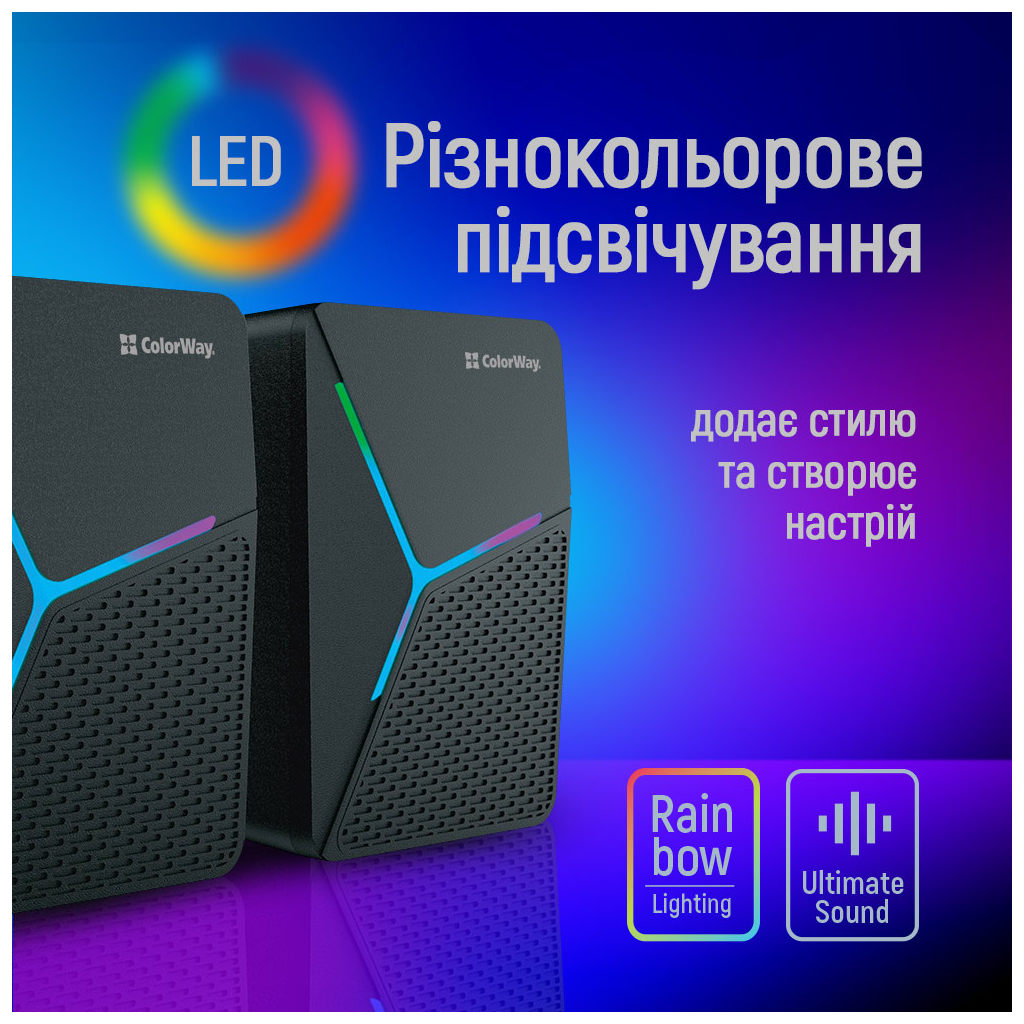 Акустична система ColorWay CW-SPU01BK Black (CW-SPU01BK) - зображення 7