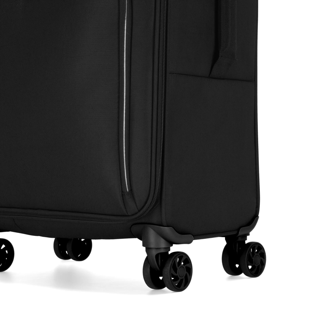 Валіза Bagland Stella середня 57 л чорна (1142921825) - зображення 10