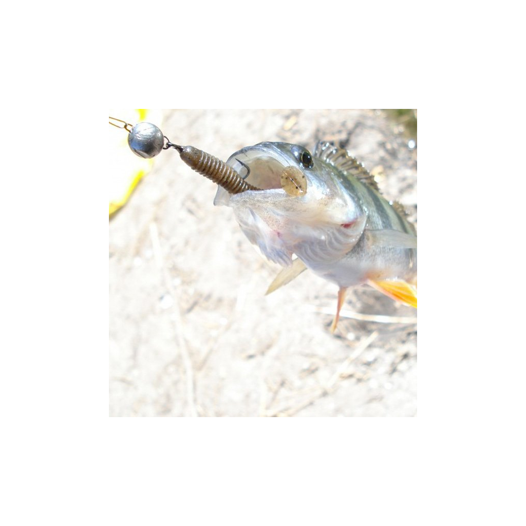 Силікон рибальський Keitech Swing Impact 4" (8 шт/упак) ц:101 green pumpkin pp. (1551.00.65) - зображення 2