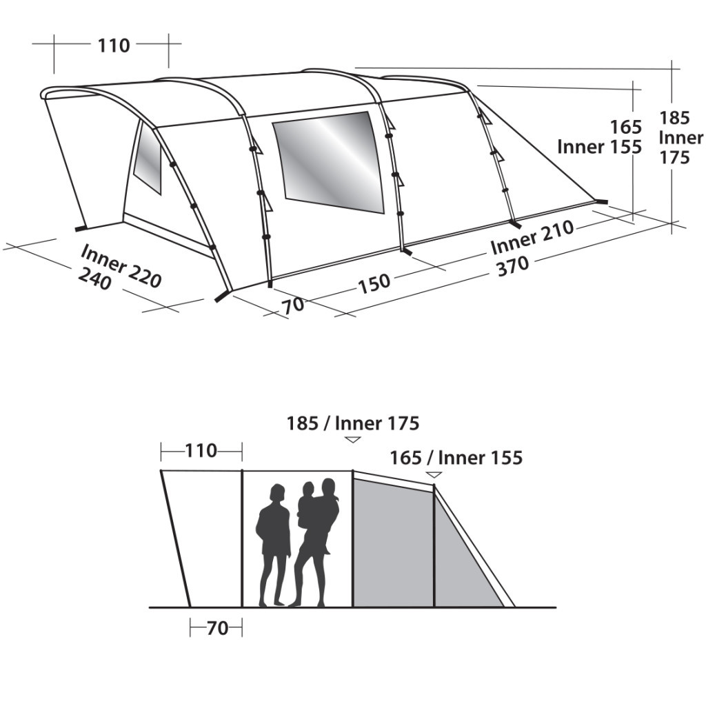Намет Easy Camp Palmdale 400 Forest Green (928892) - зображення 9