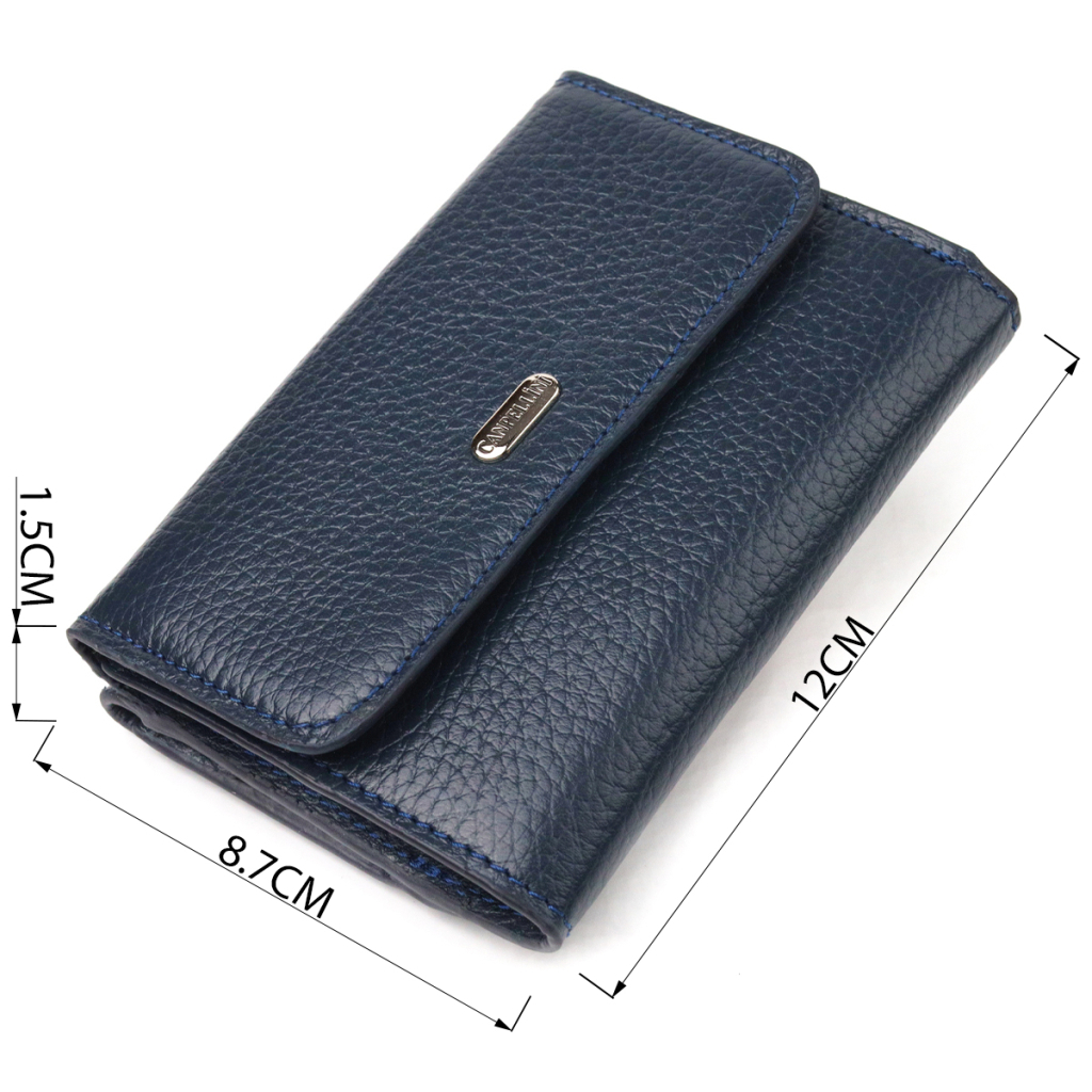 Гаманець Canpellini З натуральної шкіри флотар Синій (21593) - зображення 3